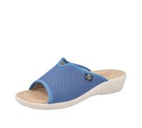 Atella, Ciabatte Donna in Rete Elastica Aperte, Sottopiede Imbottito in Pelle, Avio, 39