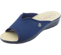 Atella, Ciabatte Donna in Rete Elastica Aperte, Sottopiede Imbottito in Pelle, Blu, 34