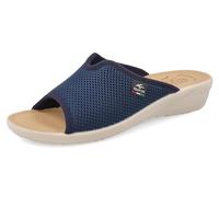 Fly Flot Atella, Ciabatte Donna in Rete Elastica Aperte, Sottopiede Imbottito in Pelle, Sandali, Blu, 36 EU
