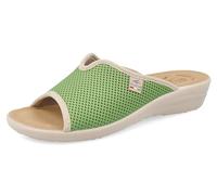 Atella, Ciabatte Donna in Rete Elastica Aperte, Sottopiede Imbottito in Pelle, Verde, 40