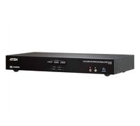 ATEN 2-Port True 4K HDMI Dual-View KVM Switch with Audio & USB 3.0 Hub