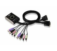 ATEN 2-Port USB DVI/Audio Cable KVM Switch with Remote Port Selector