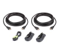 Aten 2L-7D03UHX5 cavo per tastiera, video e mouse 3 m Nero