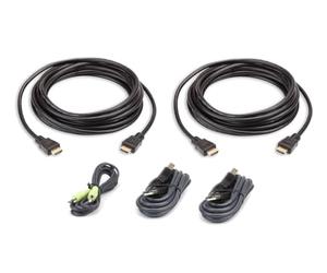 Aten 2L-7D03UHX5 cavo per tastiera, video e mouse 3 m Nero
