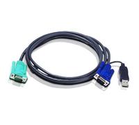 Aten 2L5203U cavo per tastiera, video e mouse 3 m Nero