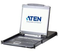ATEN 344404 Switch KVM 19" Over IP LCD VGA PS2-USB 8 Porte con USB, CL5708IN Nero