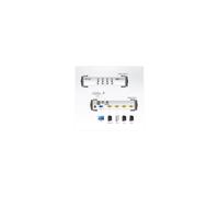 ATEN 4 Port PS2/USB KVM Console & PC PS2/USB support Video Dynasync Gaming KM Support Mouse sw NEW