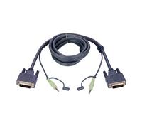 ATEN 6ft DVI-D - 1,8 m - DVI-D - Nero - DVI-D SL - Audio 3.5mm - DVI-D SL - Audio 3.5mm - 2,54 cm