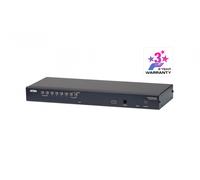 ATEN 8 port RJ45 KVM Support PS/2, USB, SUN USB Server, Daisy Chain, Console USB+PS/2 , Adapter ID NEW