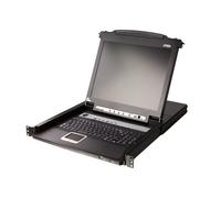 ATEN 8-Port PS/2-USB VGA 19" LCD KVM Switch with Daisy-Chain Port and USB Peripheral Support