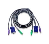 ATEN AT-2L5002P/C - 1,8 m - PS/2 - PS/2 - VGA - VGA - 2xPS/2 - VGA - 2xPS/2