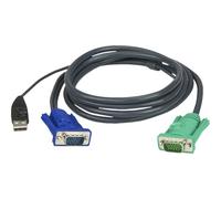 ATEN 2L-5202U - Cavo KVM VGA USB, nero, 1,8 m