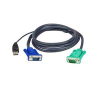 ATEN 2L-5203U - Cavo KVM VGA USB, nero, 3,0 m