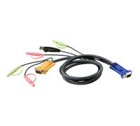 ATEN Cavo KVM USB con SPHD 3 in 1 e Audio 18 m (ATEN 2L-5302U - tastatur- / mus- / vid)