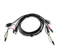 ATEN 2L-7D02UH - Cavo di collegamento KVM HDMI nero, 1,8 m