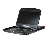 ATEN - Cl3108 Console A Rack 47 Cm [18.5] 1366 X 768 Pixel Metallo, Plastica Nero 1u (18.5 8 Port Ws Hd Short Lcd)