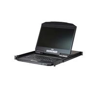 ATEN CL3108 console a rack 47 cm [18.5] 1366 x 768 Pixel Metallo, Plastica Nero