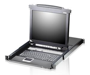 ATEN CL5708M console a rack 43,2 cm (17 ) 1280 x 1024 Pixel Metallo, Plastica Nero 1U - Nouvo