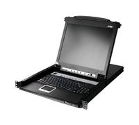 ATEN 8 porte 17 LCD KVMP Switch con tastiera francese, W128301364 (con tastiera francese)