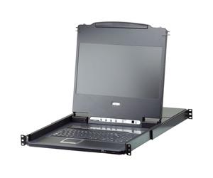 ATEN CL6708MW Consolle KVM con Switch KVM 8 Porte USB Inglese Nero