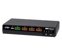 ATEN CS1184DPH4C - Switch KVM Universale a 4 Porte USB 5K DP/HDMI, Display Singolo, con Lettore di schede