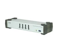 ATEN CS1914 switch per keyboard-video-mouse [kvm] Nero, Grigio (4 PORT DP 4K30 K