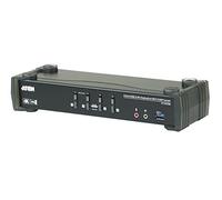 ATEN 4-Port USB3.0 4K DisplayPort KVMP Switch with Built-in MST Hub