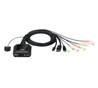 ATEN CS52DP switch per keyboard-video-mouse (kvm) Nero NEW