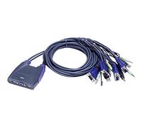 Aten CS64US switch per keyboard-video-mouse (kvm) Nero