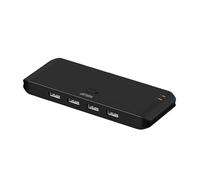 ATEN Essentials US4224 - Switch di condivisione USB 2.0 2 x 4, condivisione di 4 periferiche USB tra due computer, 480 Mbps, commutazione rapida, compatta, Windows, macOS, MacBook, PC, alimentazione