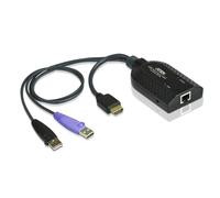ATEN HDMI USB Virtual Media KVM Adapter Cable with Smart Card Reader CPU Module KVM-/Audio-/USB-Extender