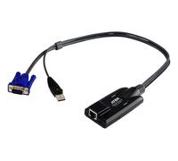 ATEN KA7170 cavo per tastiera, video e mouse Nero (USB CPU Module [50 Meters] - USB - VGA to Cat5e/6 KVM - Adapter Cable [CPU M