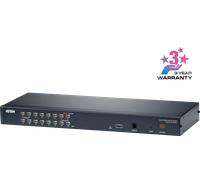 ATEN KH1516Ai switch per keyboard-video-mouse (kvm) Montaggio rack Nero - TASTIERA TEDESCA [DCP2979]