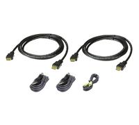 ATEN Kit cavo KVM di sicurezza schermo doppio USB HDMI da 1,8 M NEW