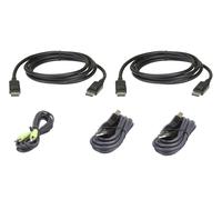 ATEN Kit cavo KVM di sicurezza USB DisplayPort a visualizzazione doppia da 3 M NEW