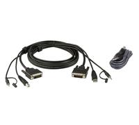 ATEN Kit cavo KVM di sicurezza USB DVI-D Dual Link da 3 M NEW
