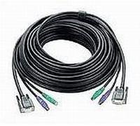 ATEN PS/2 KVM Cable, 10m cavo per tastiera, video e mouse Nero