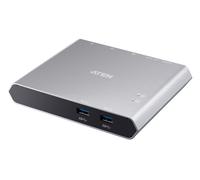ATEN Switch dock USB-C Gen 1 a 2 porte con pass-through dellalimentazione (US3310-AT)