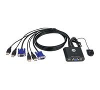 ATEN Switch KVM USB VGA cablato 2-porte con selettore porta remota