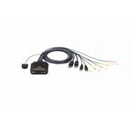 ATEN Switch KVM cavo USB DisplayPort a 2 porte con selettore porta remota (CS22D
