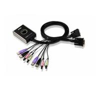 ATEN Switch KVM cavo USB DVI/audio a 2 porte con selettore porta remota (ATEN CS