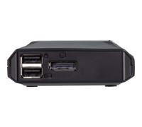 ATEN Switch KVM DisplayPort 4K USB-C a 2 porte con selettore di porte remoto NEW
