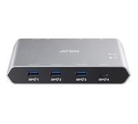 ATEN Switch di condivisione USB-C Gen 2 a 2 porte con pass-through di alimentazione - USB 3.1 (Gen 2) Tipo C - Esterna - 4 porte USB - Mac, PC