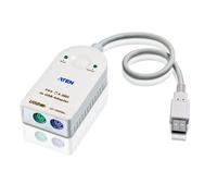 ATEN UC100KMA cavo PS/2 0,3 m 2x 6-p Mini-DIN USB A Bianco