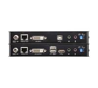 Aten USB 2.0 DVI Single Link over 1 CAT Cable (100m) KVM Extender HDBaseT2.0 NEW