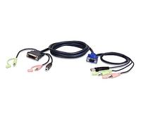 ATEN 2L-7DX3U - Cavo KVM, VGA, DVI, USB, audio, 3 m.