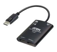 ATEN VS92DP Distributore, splitter DisplayPort 3840 x 2160 Pixel Nero