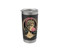 Atena Bubblegum Dea greca Guerriera Grecia Mitologia Bicchiere termico in acciaio inox doppia parete