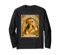 Atena Dea della Saggezza e della Guerra Mitologia Greca Arte Maglia a Manica