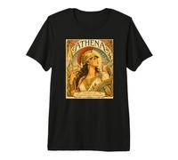 Atena Dea della Saggezza e della Guerra Mitologia Greca Arte Maglietta Premium